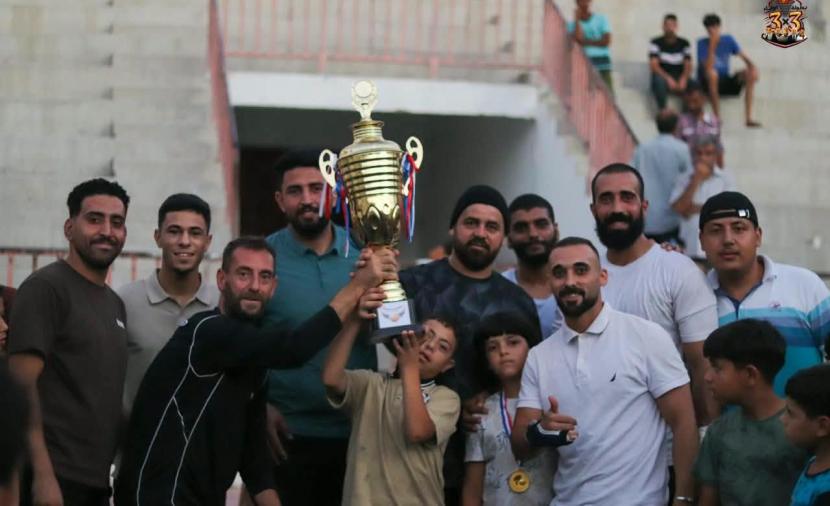 تتويج فريق الراحل خليل أبو شمالة بلقب بطولة الوفاء لكرة السلة في غزة