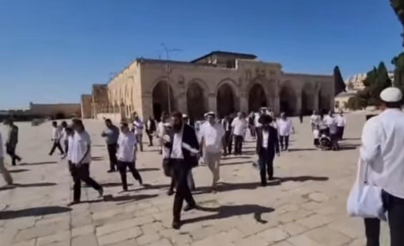 الأوقاف: 584 مستوطناً اقتحموا الأقصى الخميس وأدّوا صلوات جماعية في باحاته